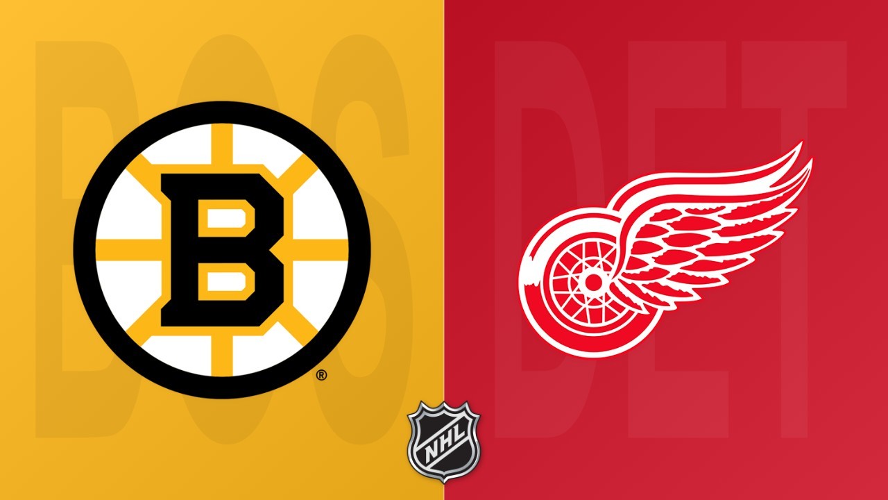 Detroit Red Wings vs Boston Bruins poster