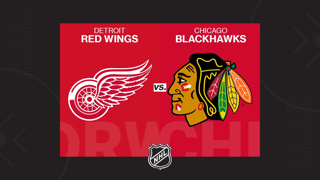 Detroit Red Wings vs Chicago Blackhawks poster