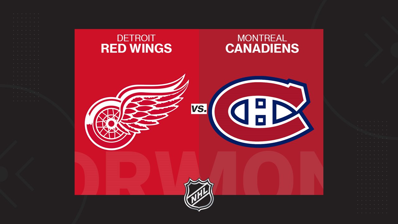 Detroit Red Wings vs Montreal Canadiens poster Detroit Red Wings vs Montreal Canadiens poster