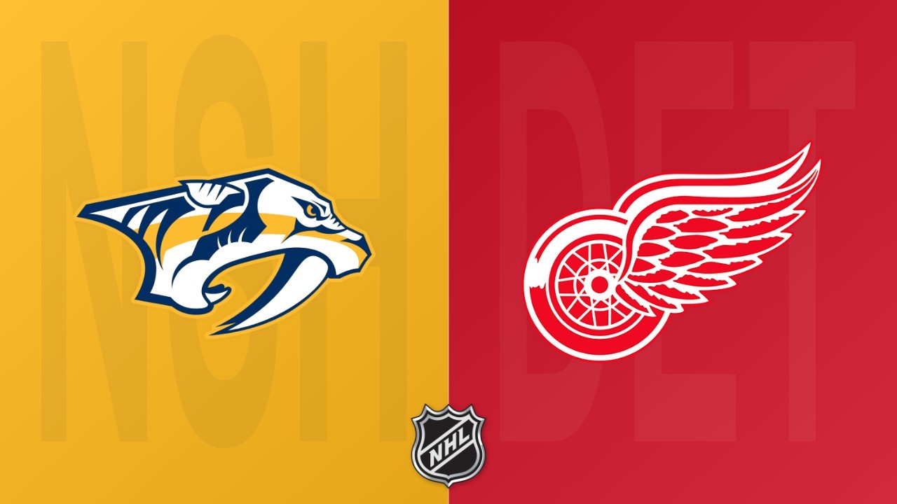 Detroit Red Wings vs Nashville Predators poster Detroit Red Wings vs Nashville Predators poster