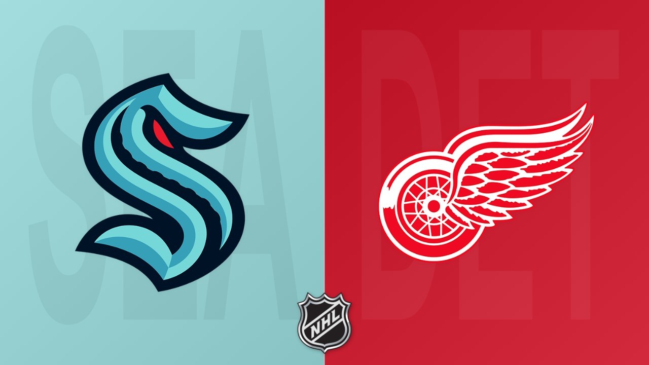 Detroit Red Wings vs Seattle Kraken poster Detroit Red Wings vs Seattle Kraken poster