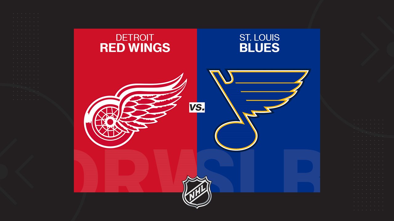 Detroit Red Wings vs St. Louis Blues poster
