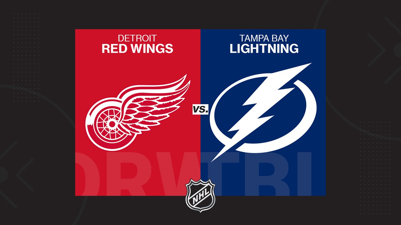 Detroit Red Wings vs Tampa Bay Lightning poster