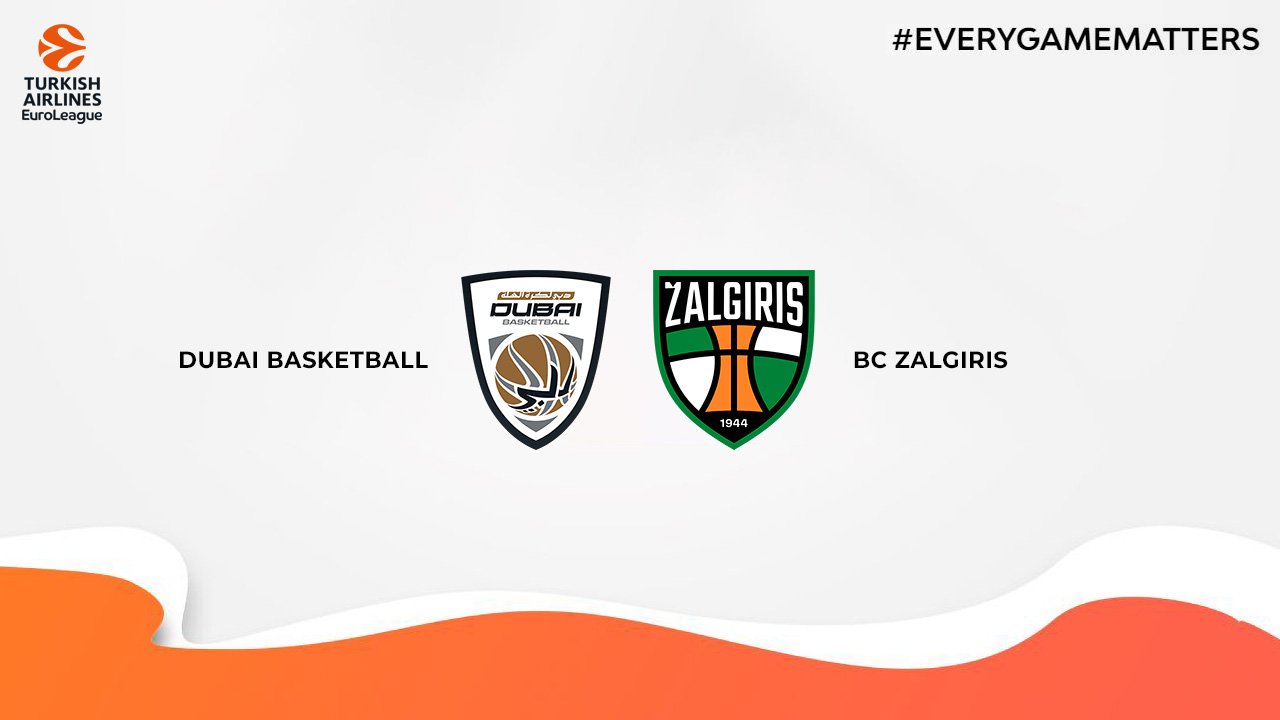 Dubai Basketball vs BC Žalgiris poster Dubai Basketball vs BC Žalgiris poster