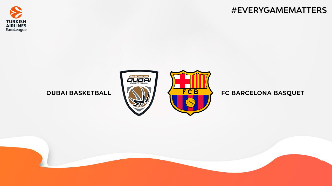 Dubai Basketball vs FC Barcelona Basquet poster