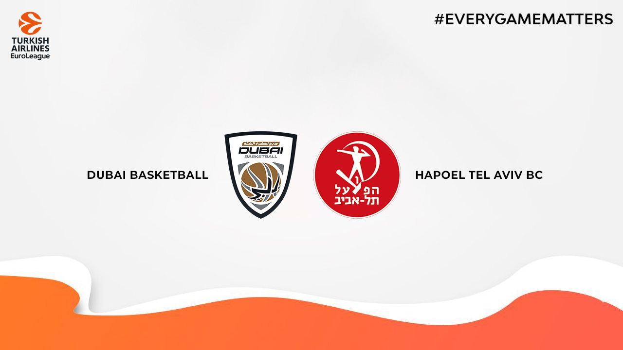 Dubai Basketball vs Hapoel Tel Aviv BC poster