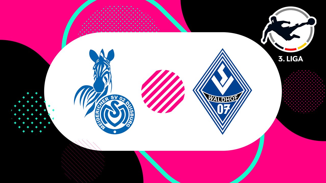 Duisburg vs Waldhof Mannheim poster