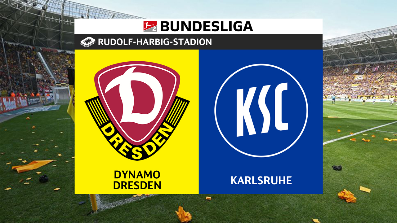 Dynamo Dresden vs Karlsruhe poster