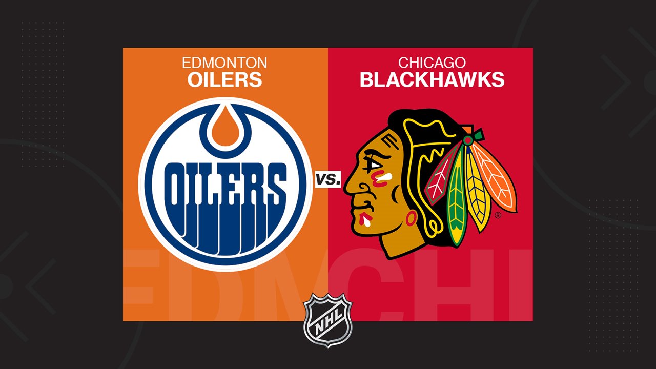 Edmonton Oilers vs Chicago Blackhawks poster