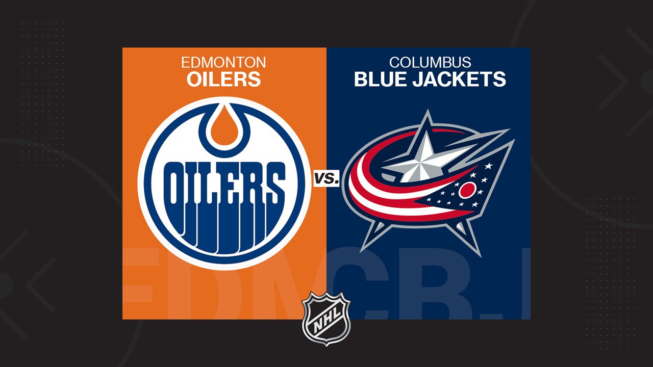 Edmonton Oilers vs Columbus Blue Jackets poster