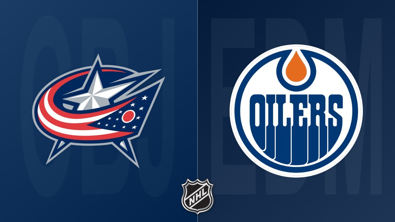 Edmonton Oilers vs Columbus Blue Jackets poster