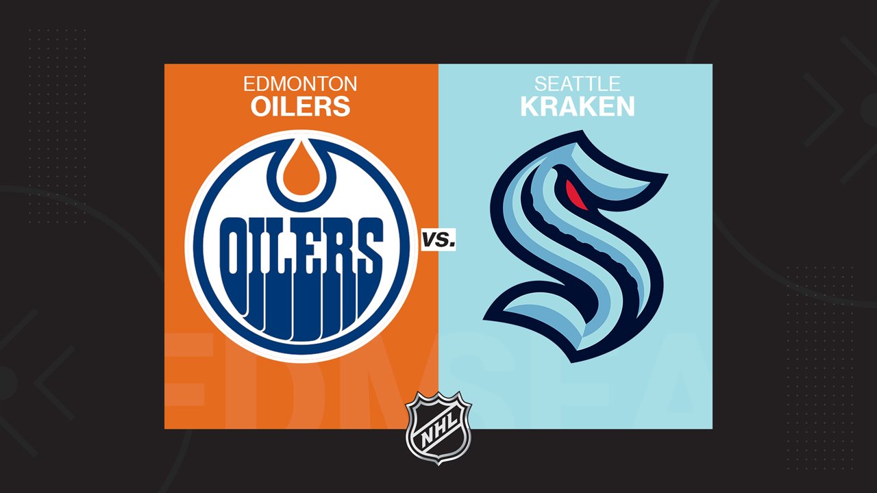 Edmonton Oilers vs Seattle Kraken poster