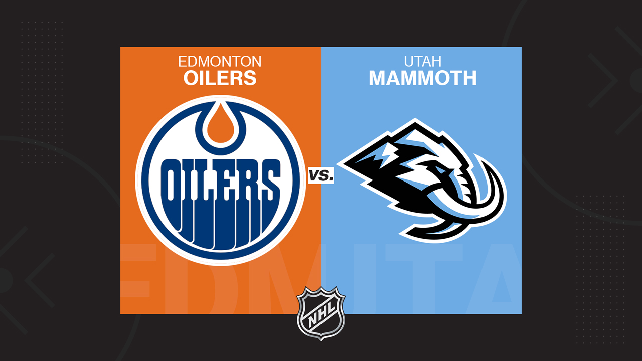 Edmonton Oilers vs Utah Mammoth poster
