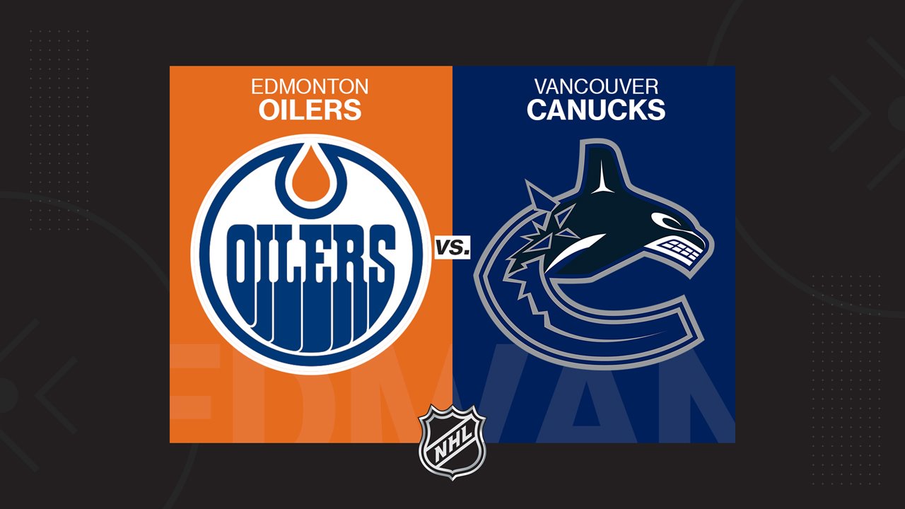 Edmonton Oilers vs Vancouver Canucks poster