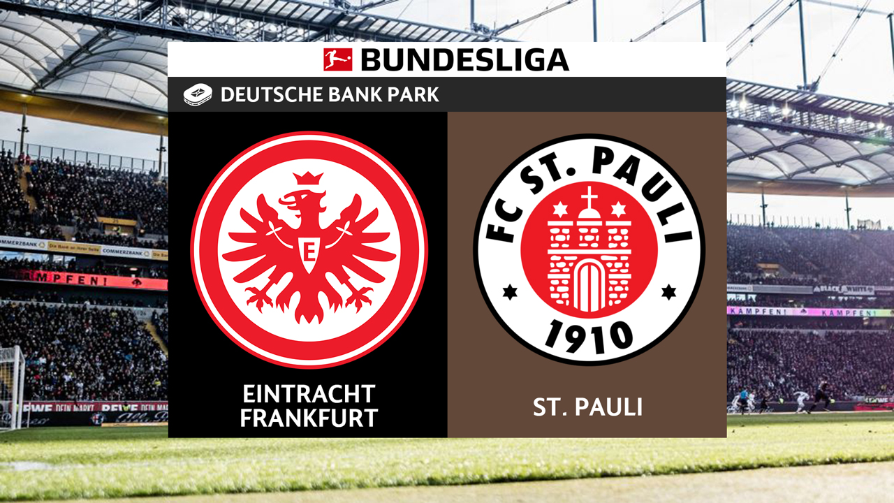 Eintracht Frankfurt vs St Pauli poster