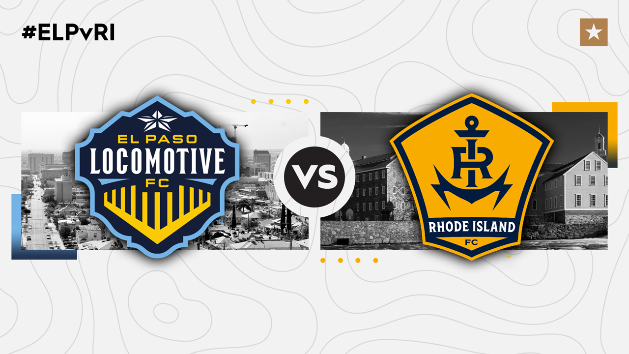 El Paso Locomotive vs Rhode Island FC poster El Paso Locomotive vs Rhode Island FC poster