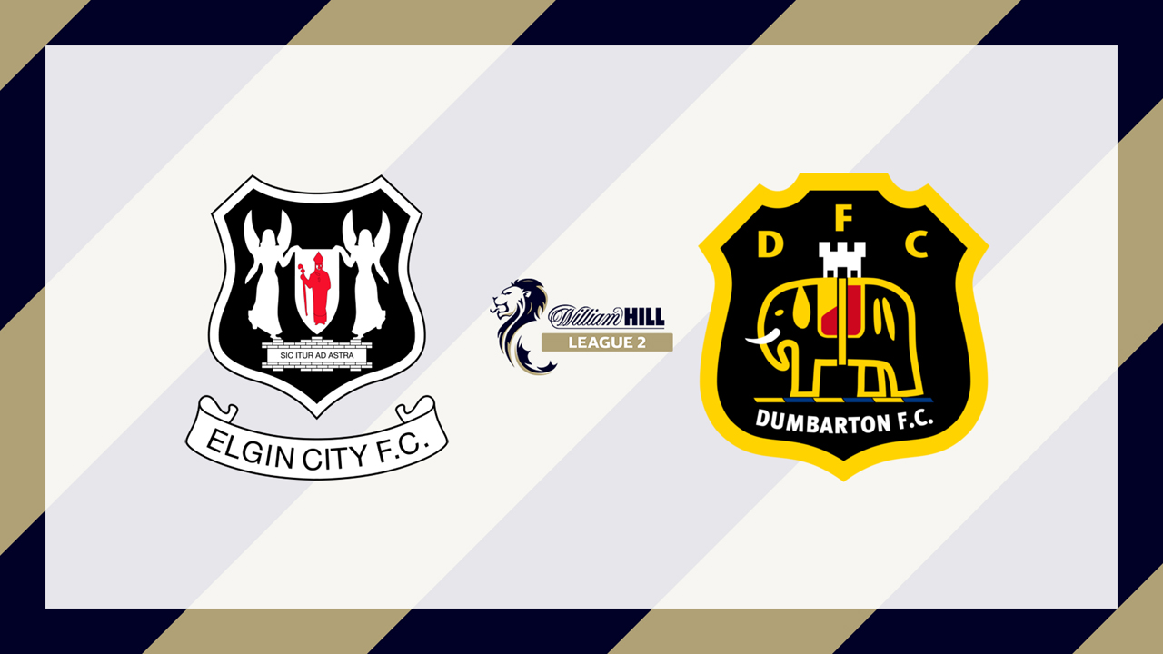 Elgin City vs Dumbarton poster Elgin City vs Dumbarton poster