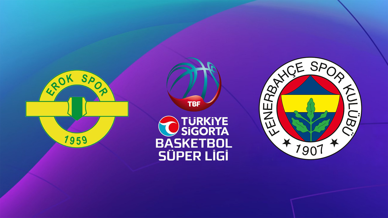 Esenler Erokspor Basketball vs Fenerbahçe Basketbol poster Esenler Erokspor Basketball vs Fenerbahçe Basketbol poster