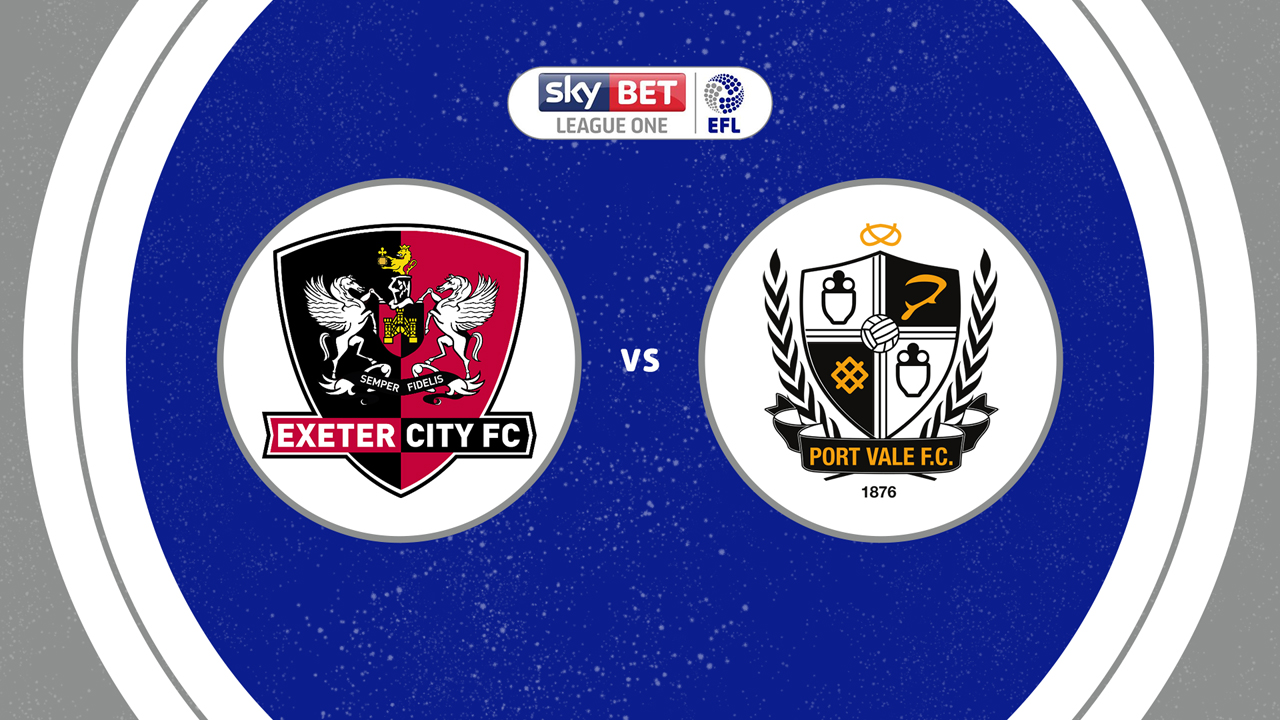 Exeter City vs Port Vale poster