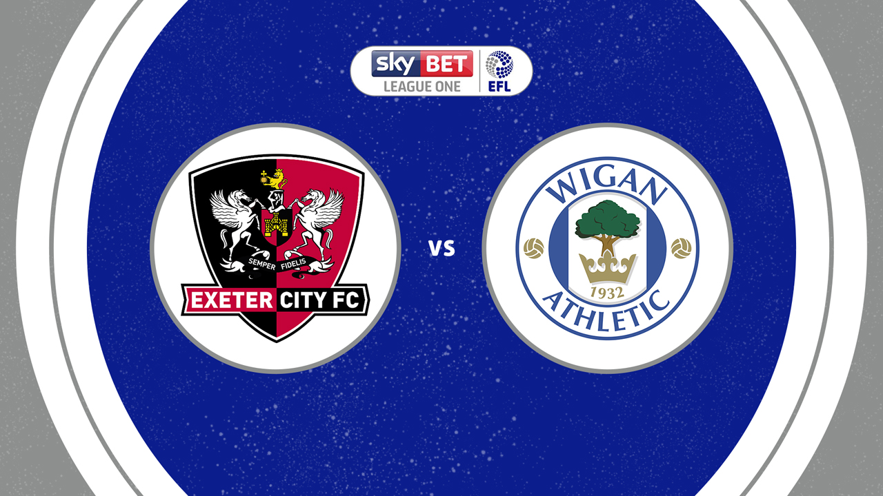 Exeter City vs Wigan Athletic poster