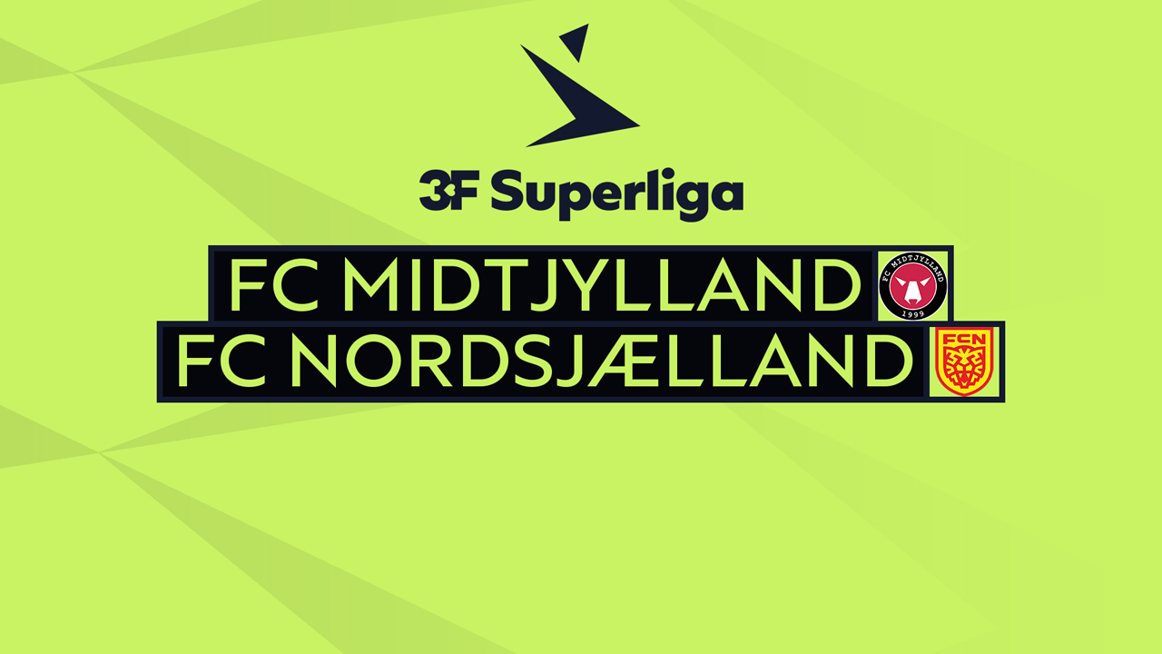 FC Midtjylland vs FC Nordsjælland poster