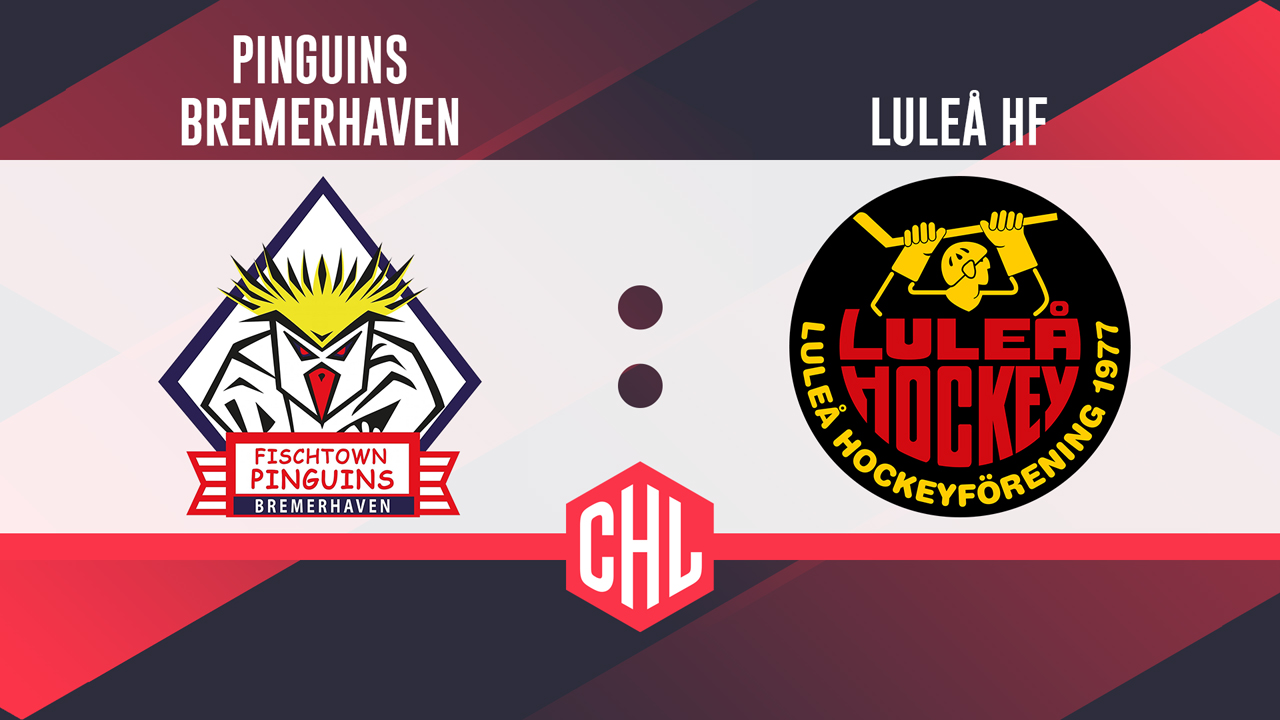 Fischtown Pinguins vs Luleå HF poster Fischtown Pinguins vs Luleå HF poster
