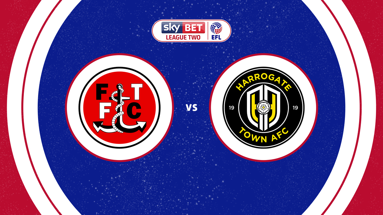 Fleetwood Town vs Harrogate Town poster