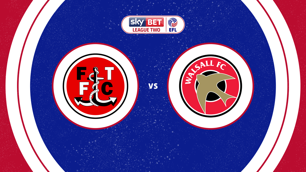 Fleetwood Town vs Walsall poster