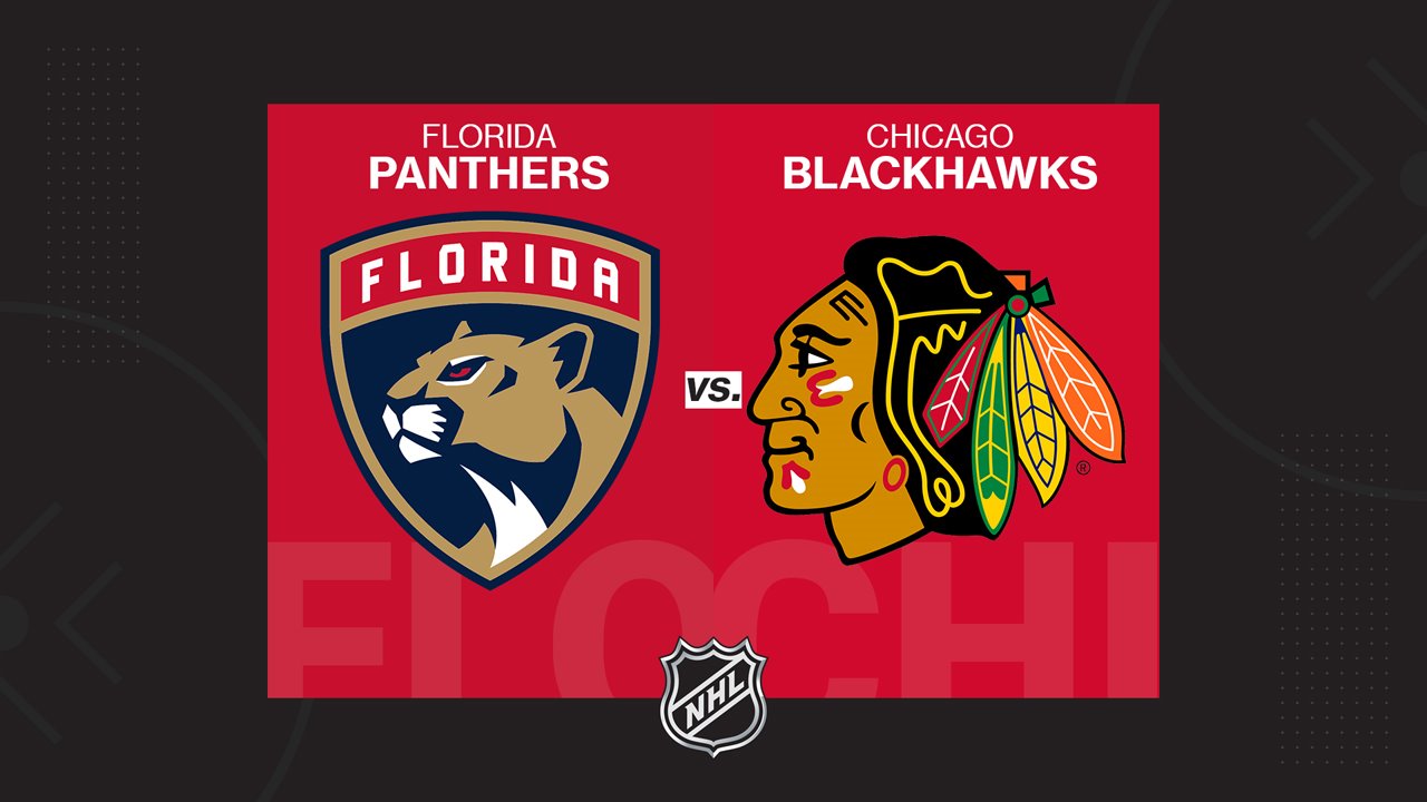 Florida Panthers vs Chicago Blackhawks poster