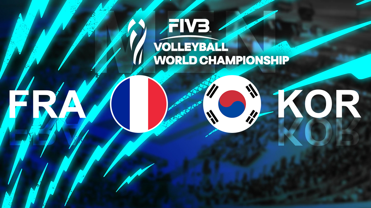 France Volleyball vs South Korea Volleyball poster