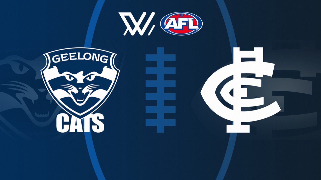 Geelong Cats Women vs Carlton Blues Women poster Geelong Cats Women vs Carlton Blues Women poster