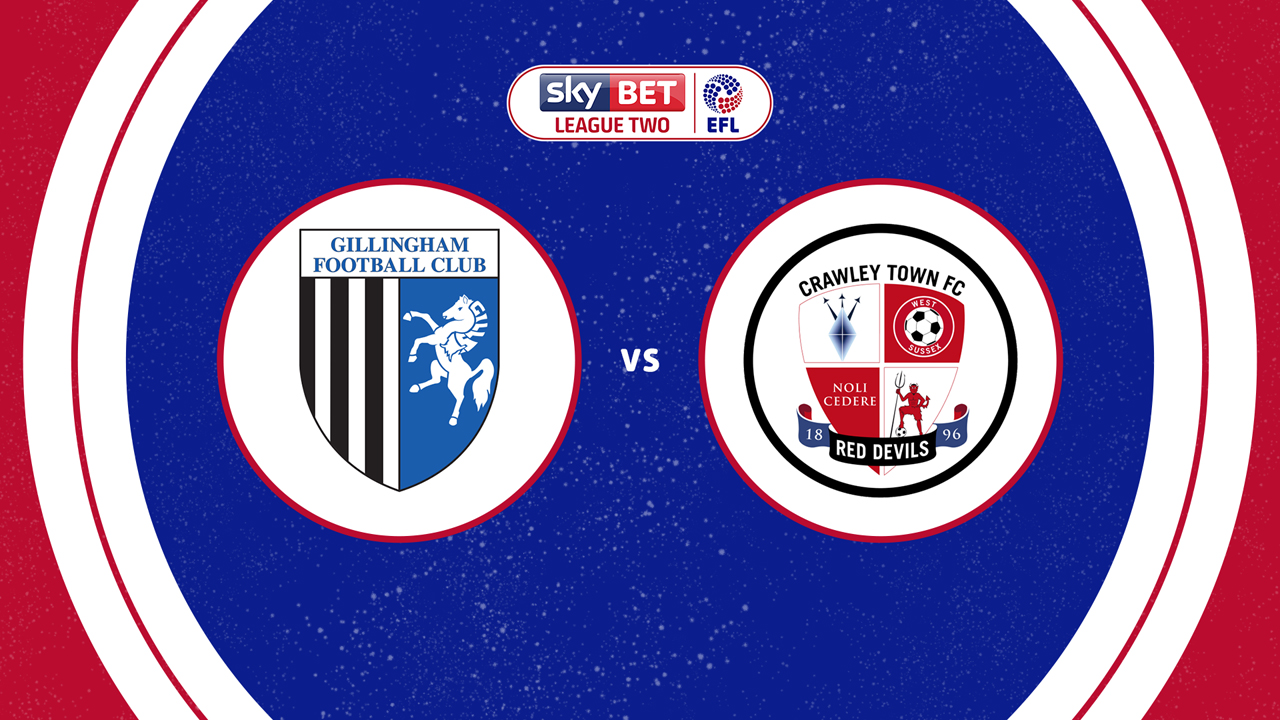 Gillingham vs Crawley Town poster