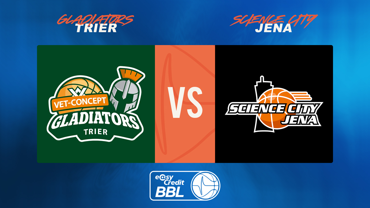 Gladiators Trier vs Science City Jena poster Gladiators Trier vs Science City Jena poster