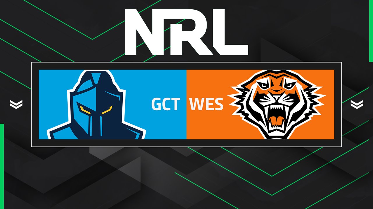 Gold Coast Titans vs Wests Tigers poster
