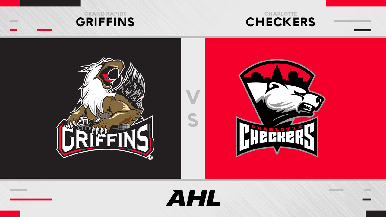 Grand Rapids Griffins vs Charlotte Checkers poster