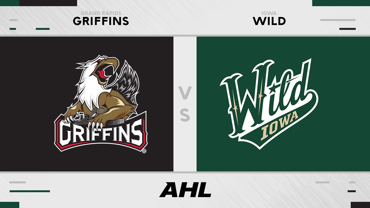 Grand Rapids Griffins vs Iowa Wild poster Grand Rapids Griffins vs Iowa Wild poster