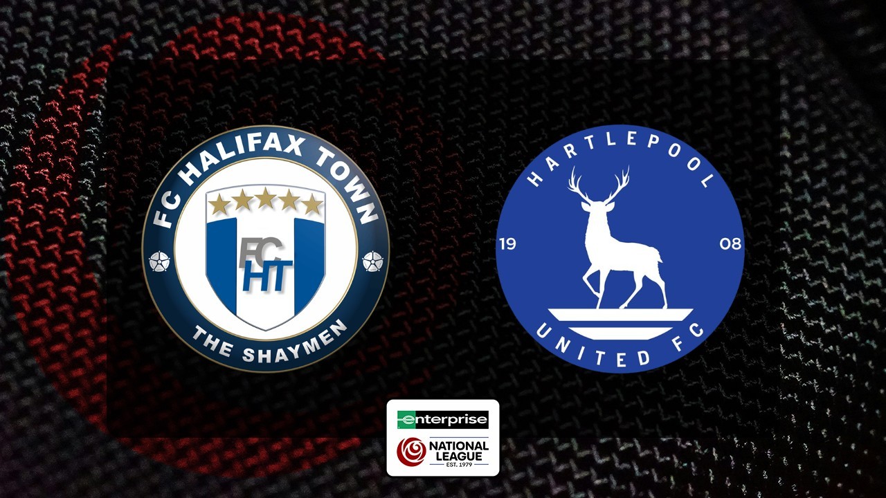 Halifax Town vs Hartlepool United poster