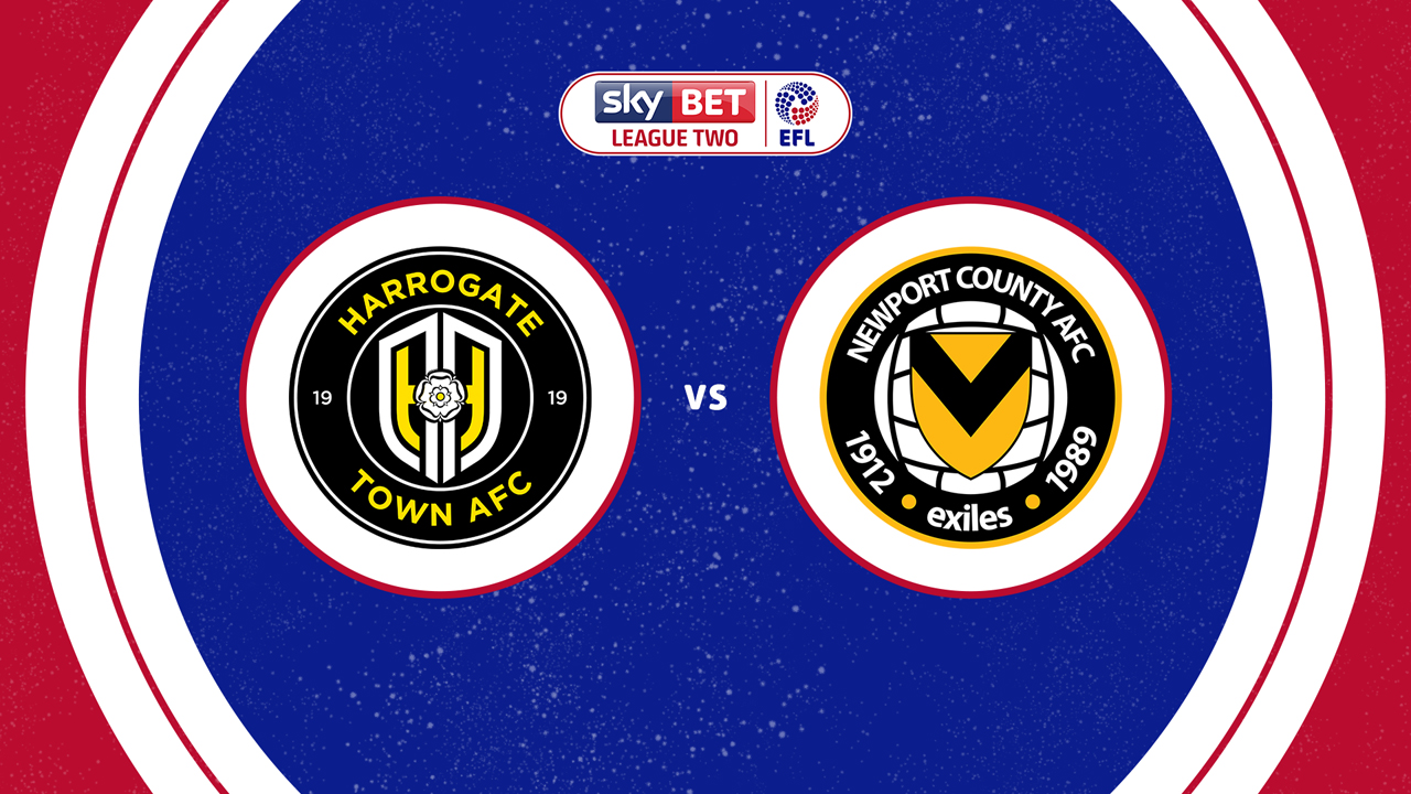 Harrogate Town vs Newport County poster