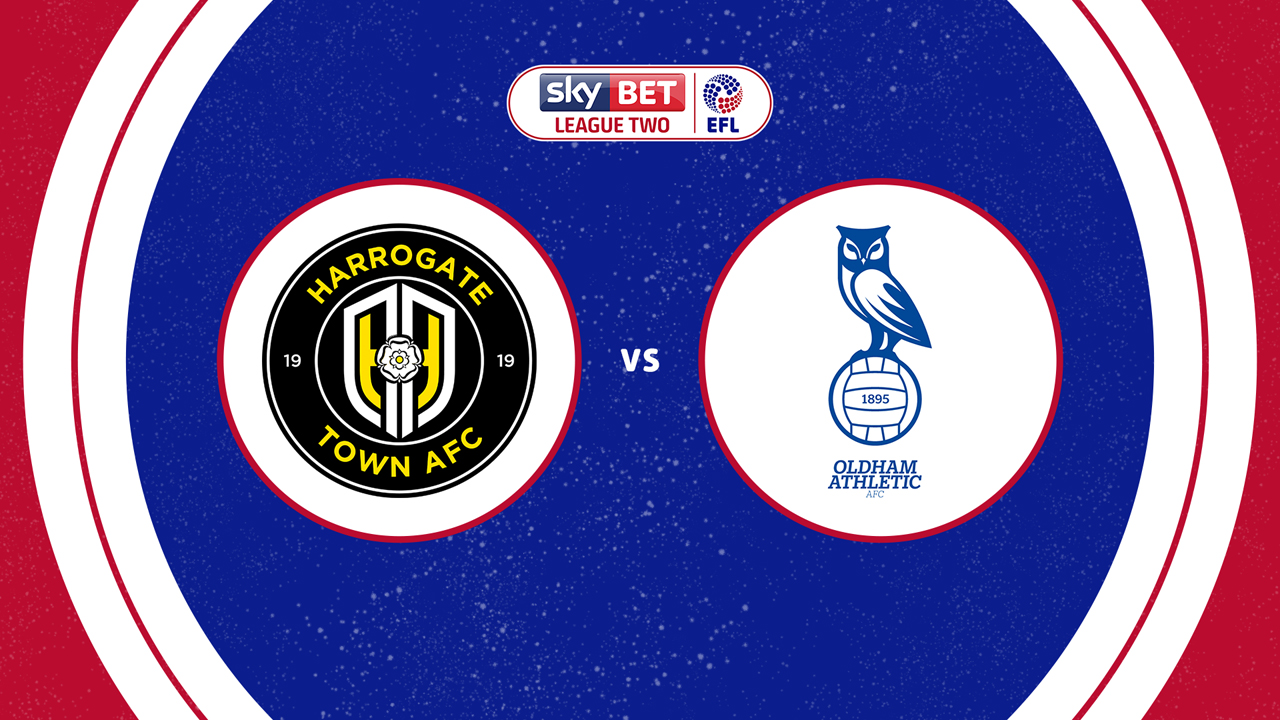 Harrogate Town vs Oldham Athletic poster