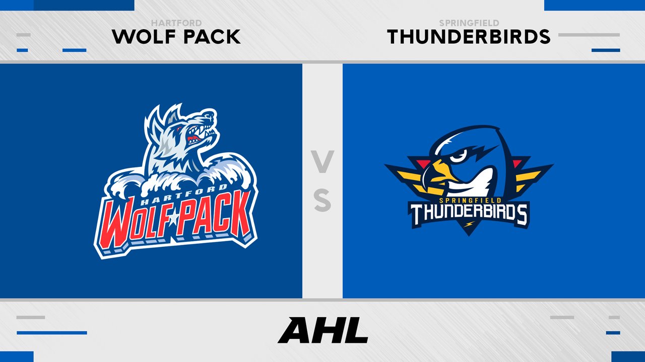 Hartford Wolf Pack vs Springfield Thunderbirds poster Hartford Wolf Pack vs Springfield Thunderbirds poster