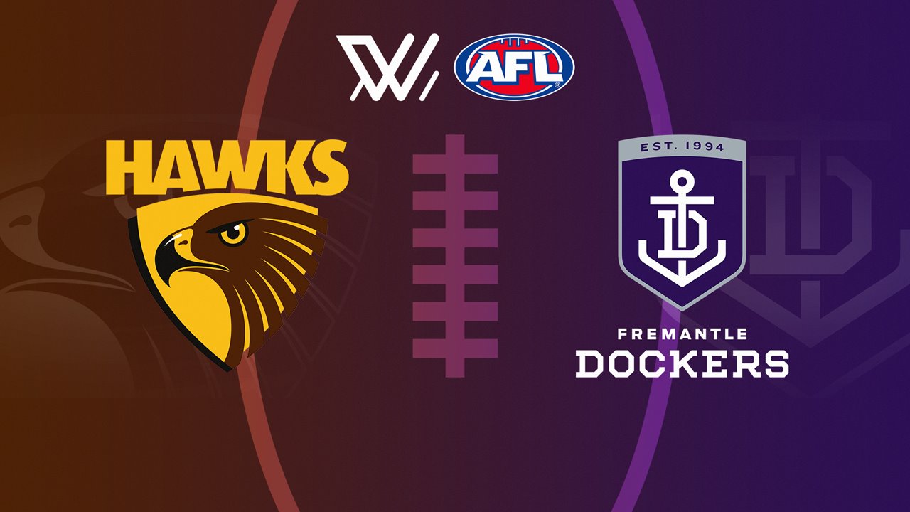 Hawthorn Hawks Women vs Fremantle Dockers Women poster Hawthorn Hawks Women vs Fremantle Dockers Women poster