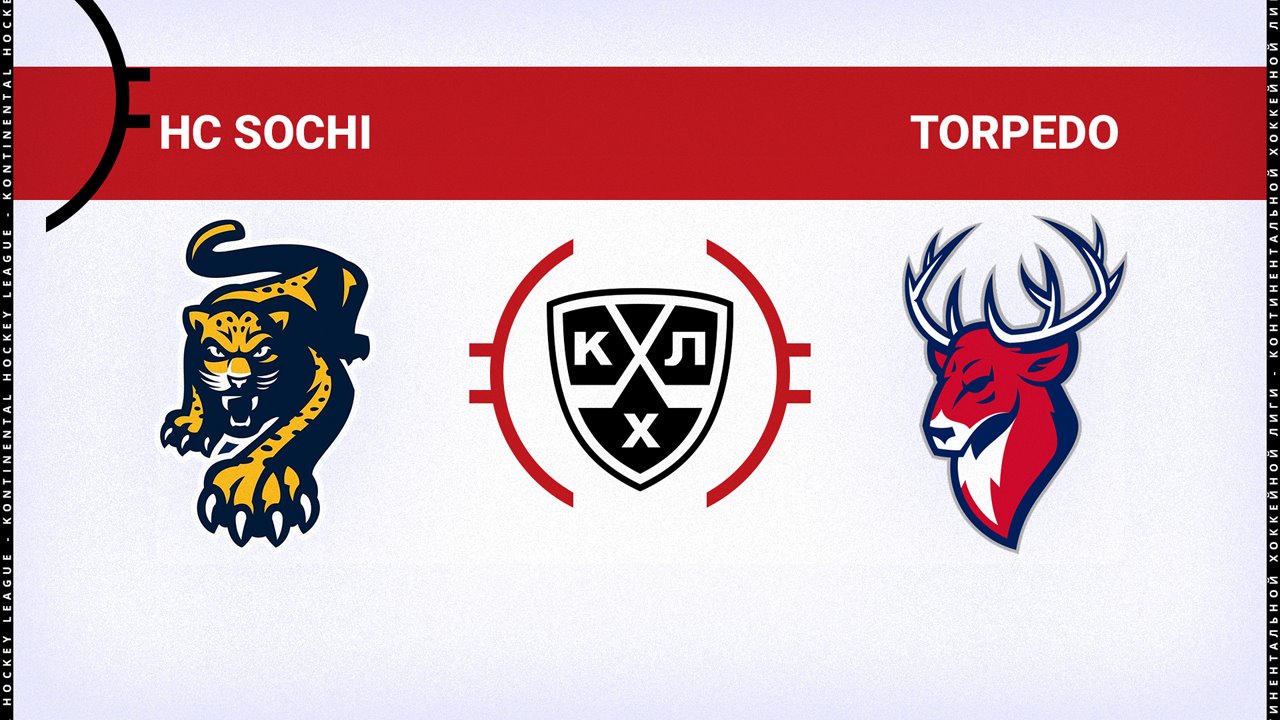 HC Sochi vs Torpedo Nizhny Novgorod poster HC Sochi vs Torpedo Nizhny Novgorod poster