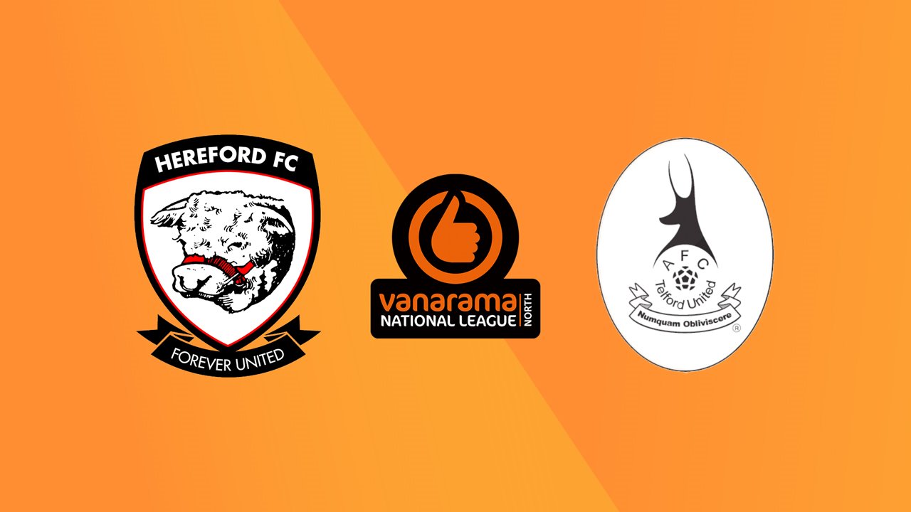 Hereford vs AFC Telford United poster Hereford vs AFC Telford United poster