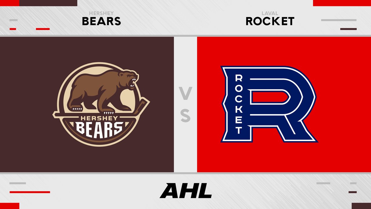 Hershey Bears vs Laval Rocket poster Hershey Bears vs Laval Rocket poster