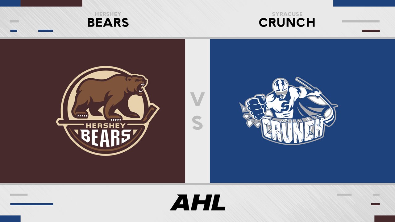Hershey Bears vs Syracuse Crunch poster Hershey Bears vs Syracuse Crunch poster