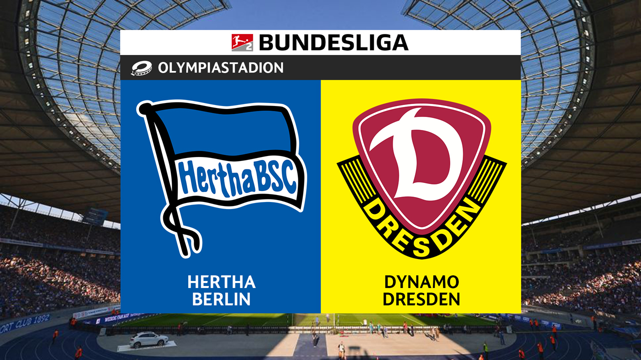Hertha vs Dynamo Dresden poster