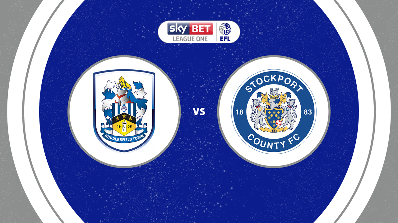 Huddersfield Town vs Stockport County poster