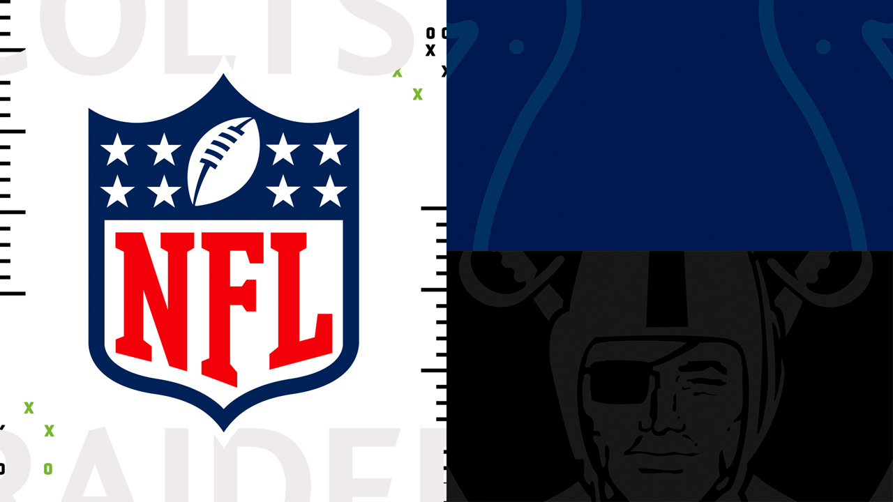 Indianapolis Colts vs Las Vegas Raiders poster Indianapolis Colts vs Las Vegas Raiders poster