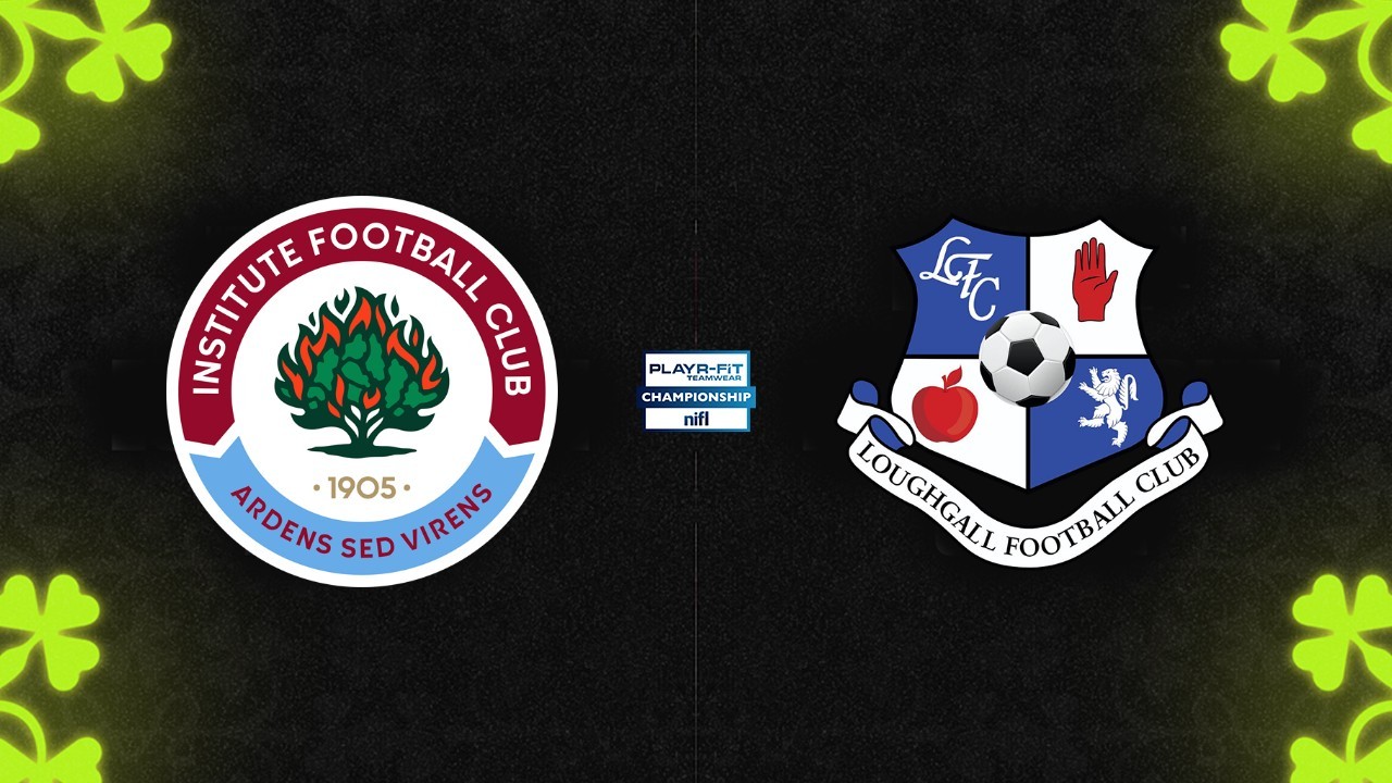 Institute vs Loughgall poster