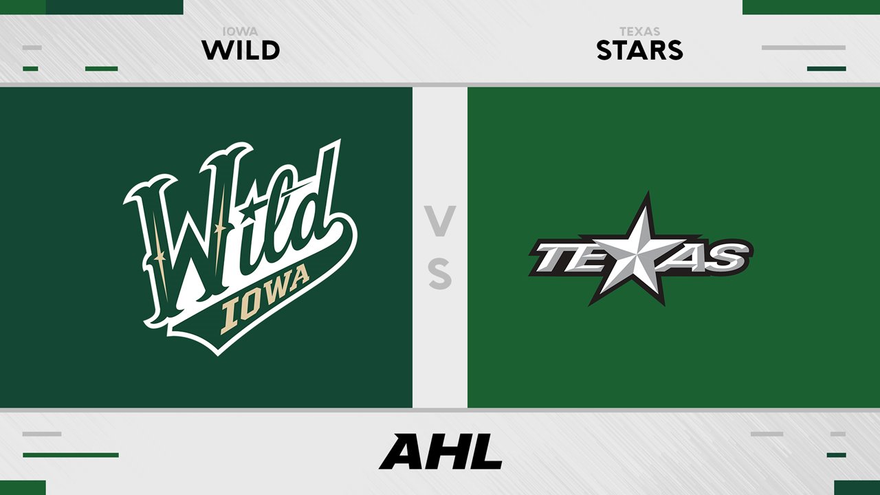 Iowa Wild vs Texas Stars poster Iowa Wild vs Texas Stars poster